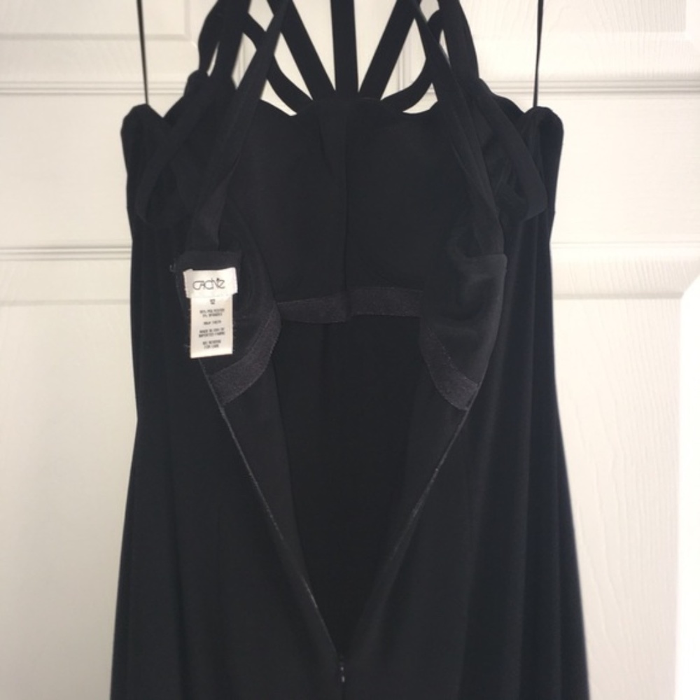 Cache’ Black Caged Evening Gown With Train - image 7